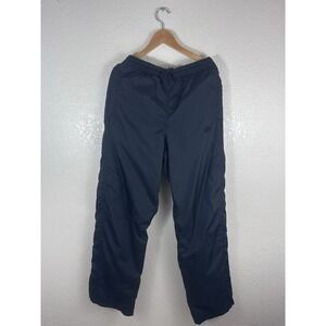 Nike Sportswear Nylon Track Pants Mens M Black Y2K Wide Leg Mesh
